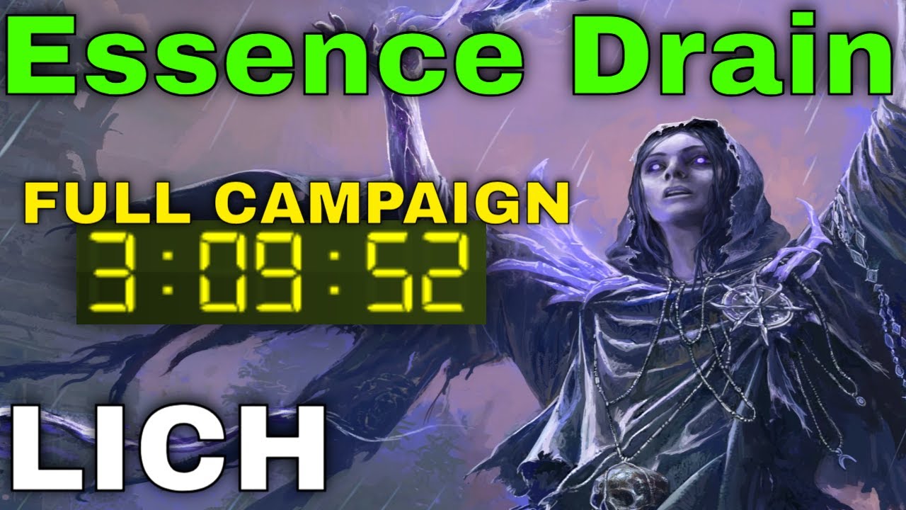 PoE2 Campaign in 3h9m!! - Twink Essence Drain Lich Leveling Build Guide [PoE2 0.3]