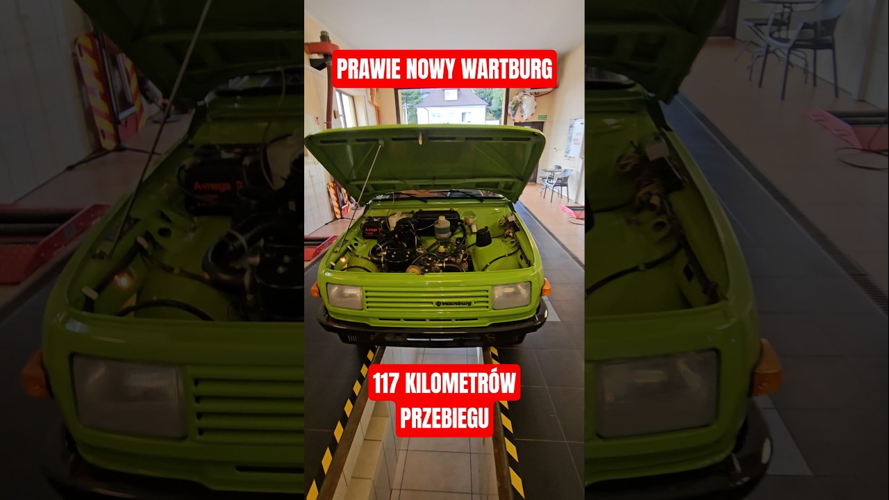 WARTBURG 353W Z MINIMALNYM PRZEBIEGIEM. JAK WYGLĄDA OD SPODU?  #szafran #motoryzacja #wartburg #ddr