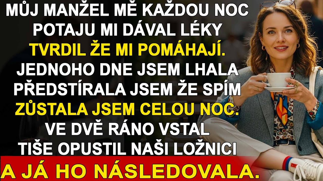 Můj manžel mě noc co noc drogoval. Jednou jsem jen předstírala spolknutí — a to, co jsem uviděla…