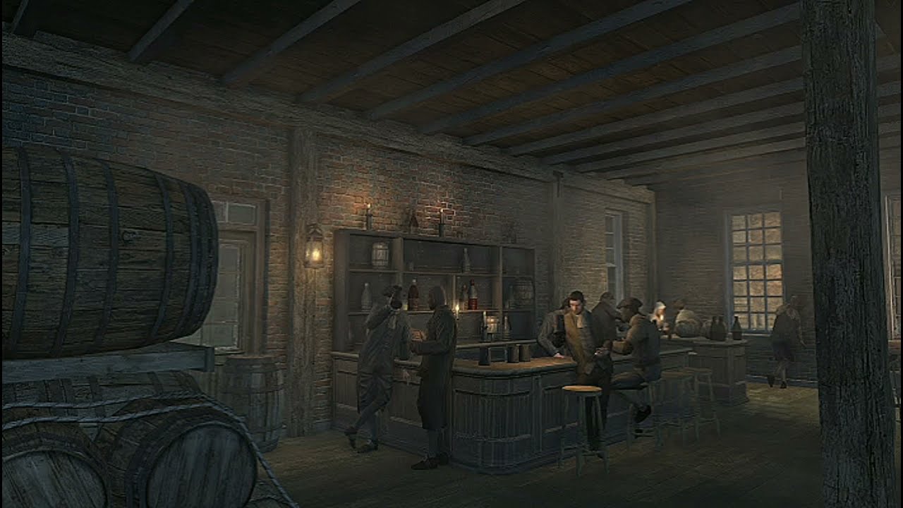 Assassin Creed Ⅲ | Green Dragon Tavern Ambience (no musicians performance).