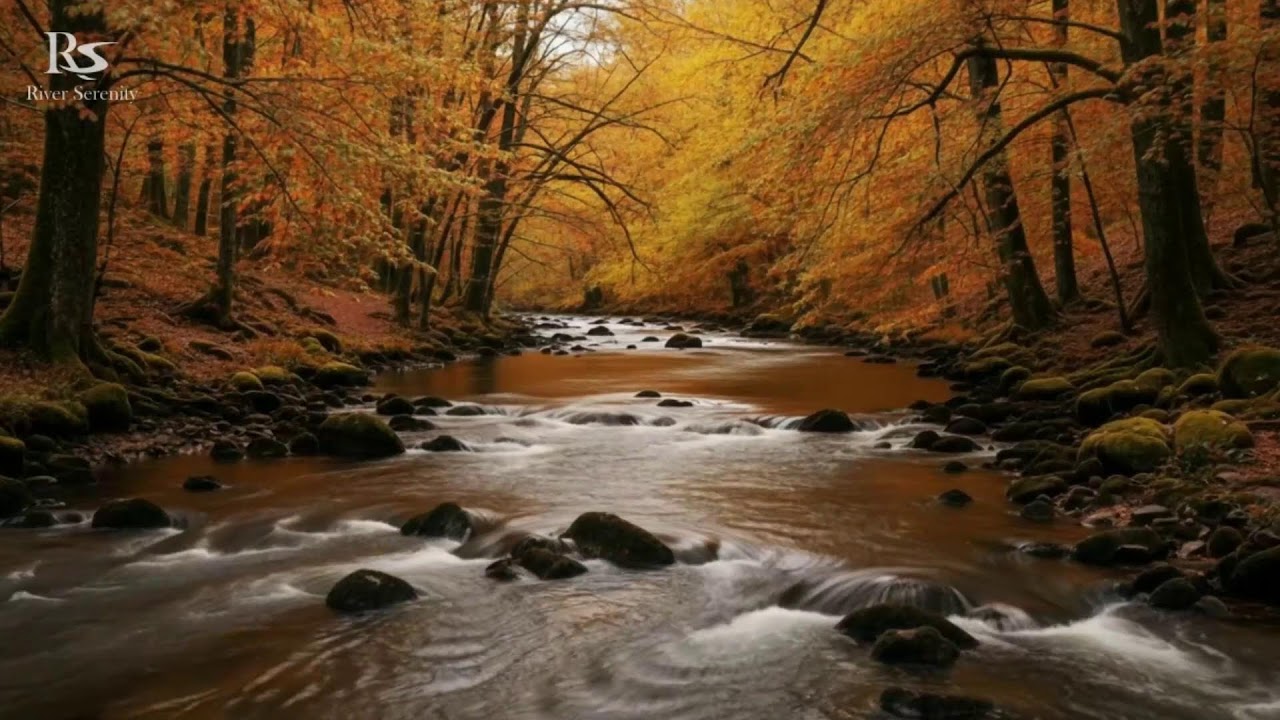 River Sounds for Sleeping. Mountain River Waterfall Flowing 24/7. Water Sounds White Noise. #asmr 3