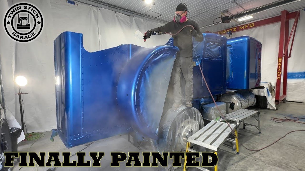 Peterbilt 359 Restoration Ep.101 Painting Heavy Metal