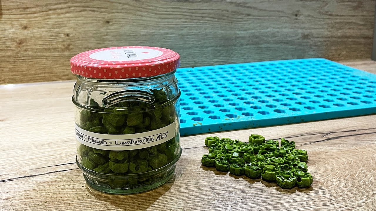 Spinat - Fisch - Leckerlis aus der Backmatte / Rezept für die Backmatte