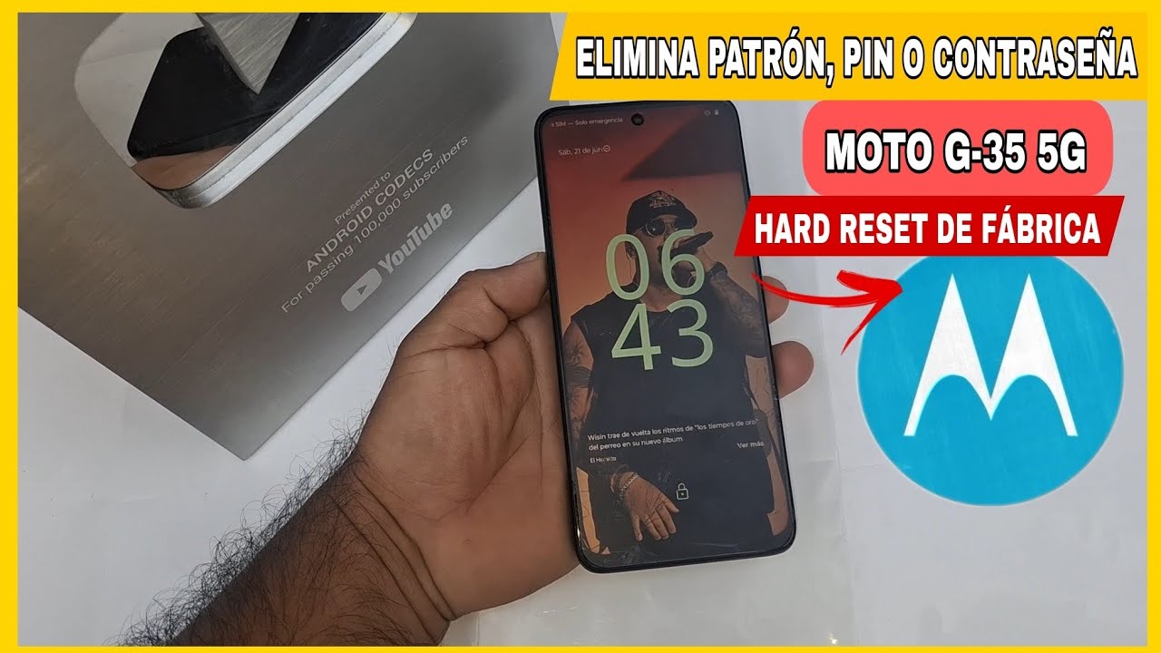 ELIMINA PATRÓN, PIN O CONTRASEÑA DE MOTO G-35 5G/ HARD RESET.
