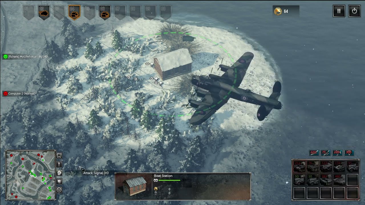 Sudden Strike 4 skirmish: Destroying normal AI on big map