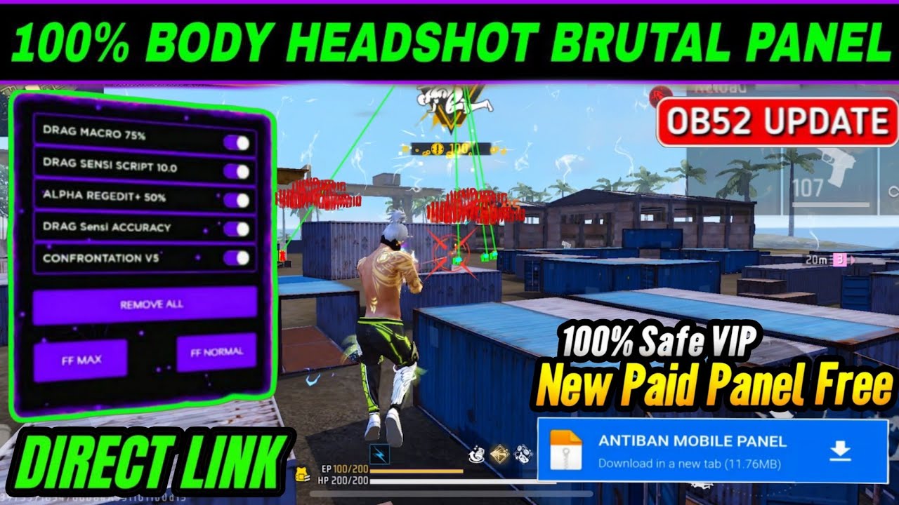 Free Fire Panel Mobile 🔥 FF Antiban Panel OB52 | Free Fire Hack New 😈 FF Injector 2026 | FF Panel