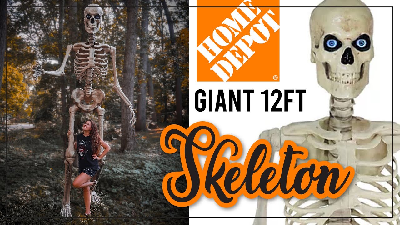 Гигантский 12-футовый скелет из Home Depot 💀 Распаковка, сборка и первые впечатления от гигантско...