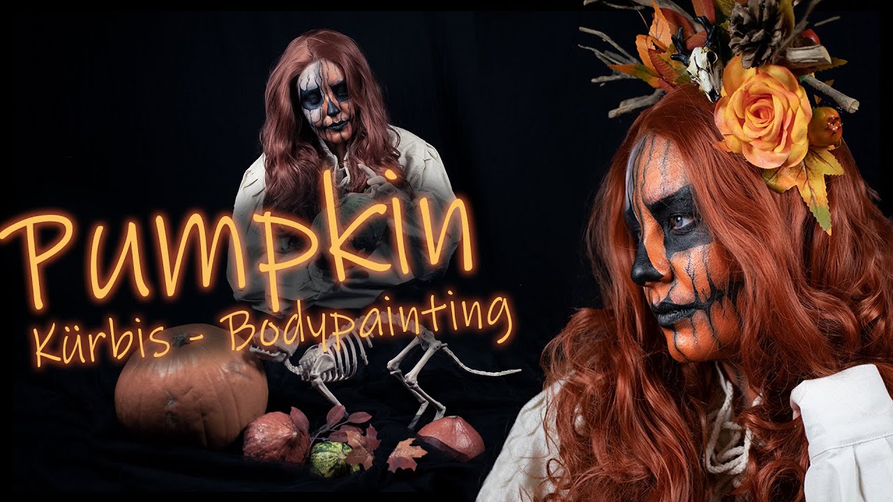 Pumpkin || Spooktober2020 || Kürbis Lady || #Bodypainting || Luna Fairytales