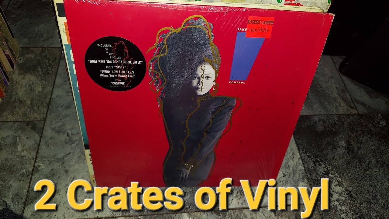 2 Crates of Vinyl (Records) (Albums) 