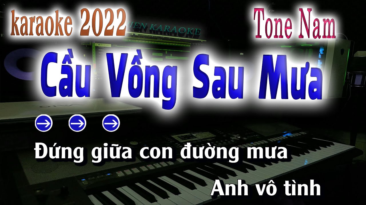 Cầu Vồng Sau Mưa Karaoke Beat Chuẩn [ Tone Nam C#m ] song nhien karaoke