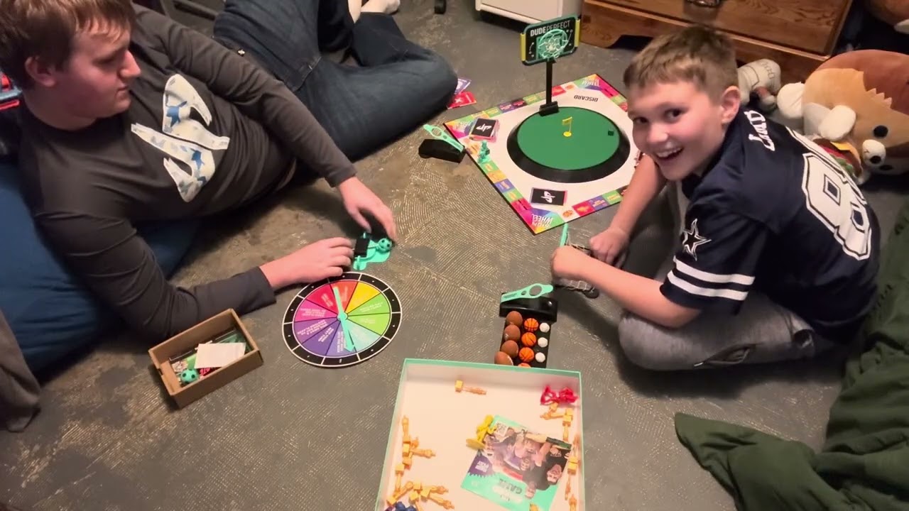 ￼ Me playing the dude perfect board game along with soccer ￼