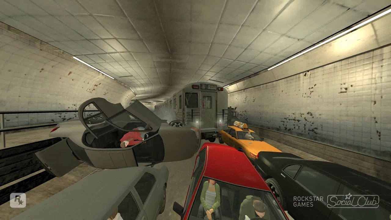 Train on the road Gta IV
