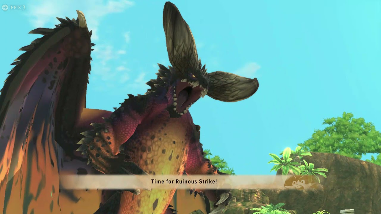 Monster Hunter Stories 2 Anjanath High Rank Monster Den (S-Rank) Gameplay