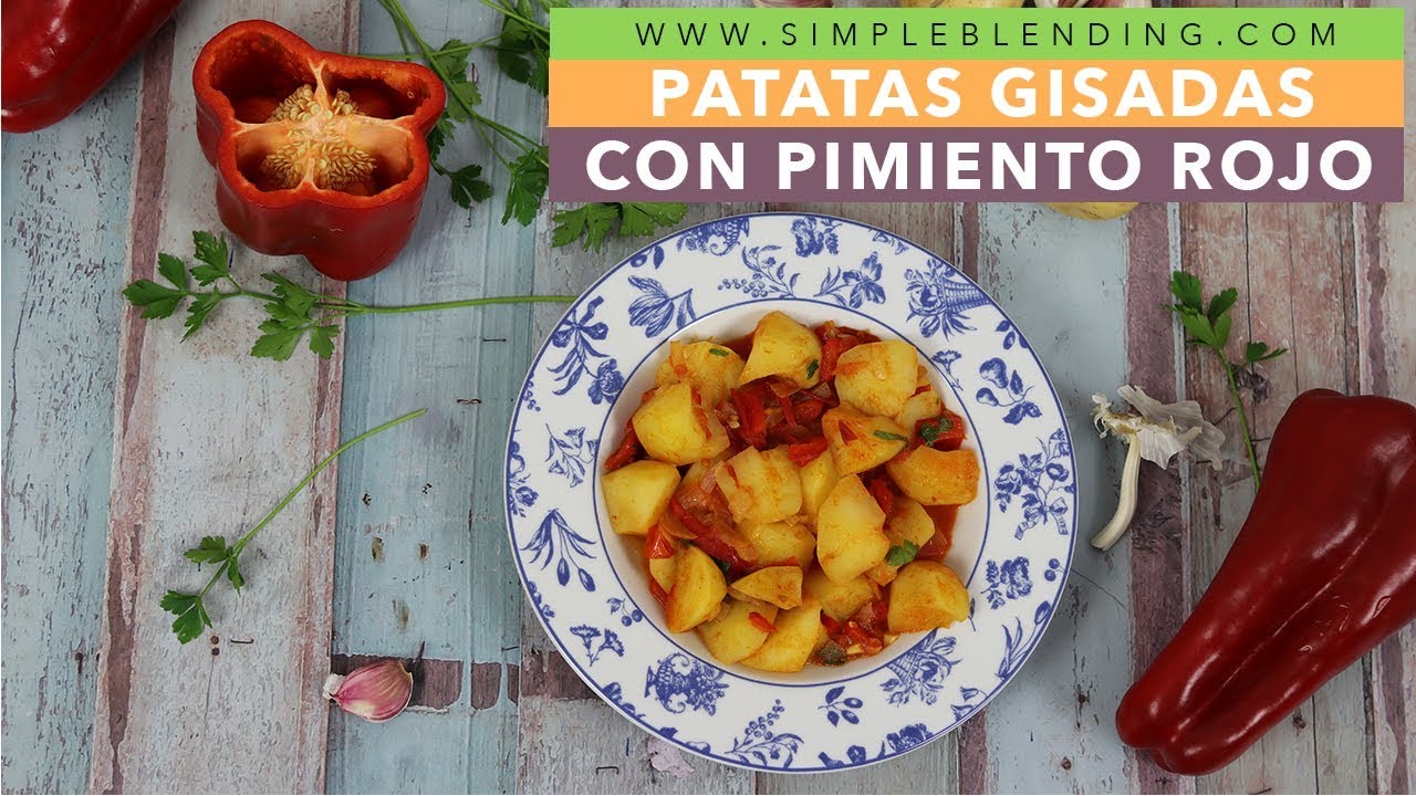 PATATAS GUISADAS CON PIMIENTO ROJO | Guiso de patatas con pimiento | Patatas guisadas