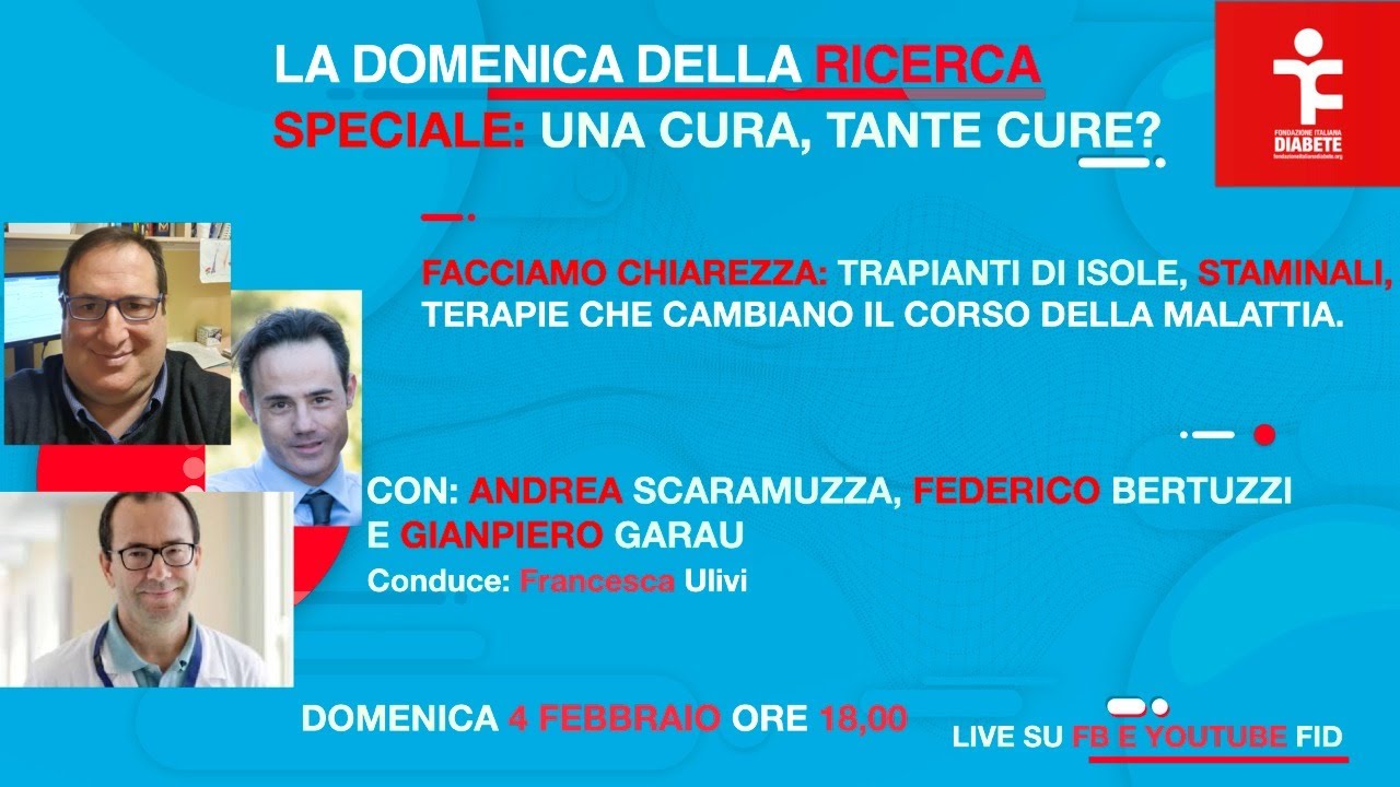 LA DOMENICA DELLA RICERCA: UNA CURA, TANTE CURE?