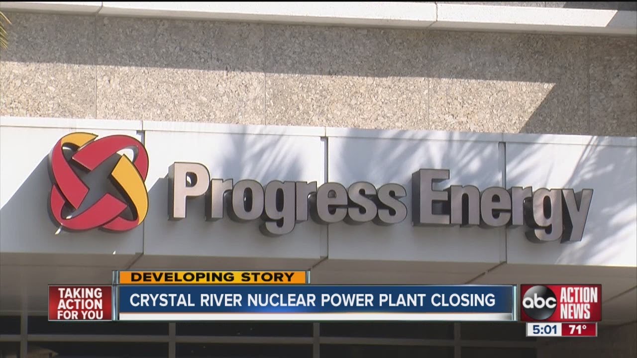 Duke Energy subsidiary Progress Energy Florida officially closing Crystal River nuclear plant