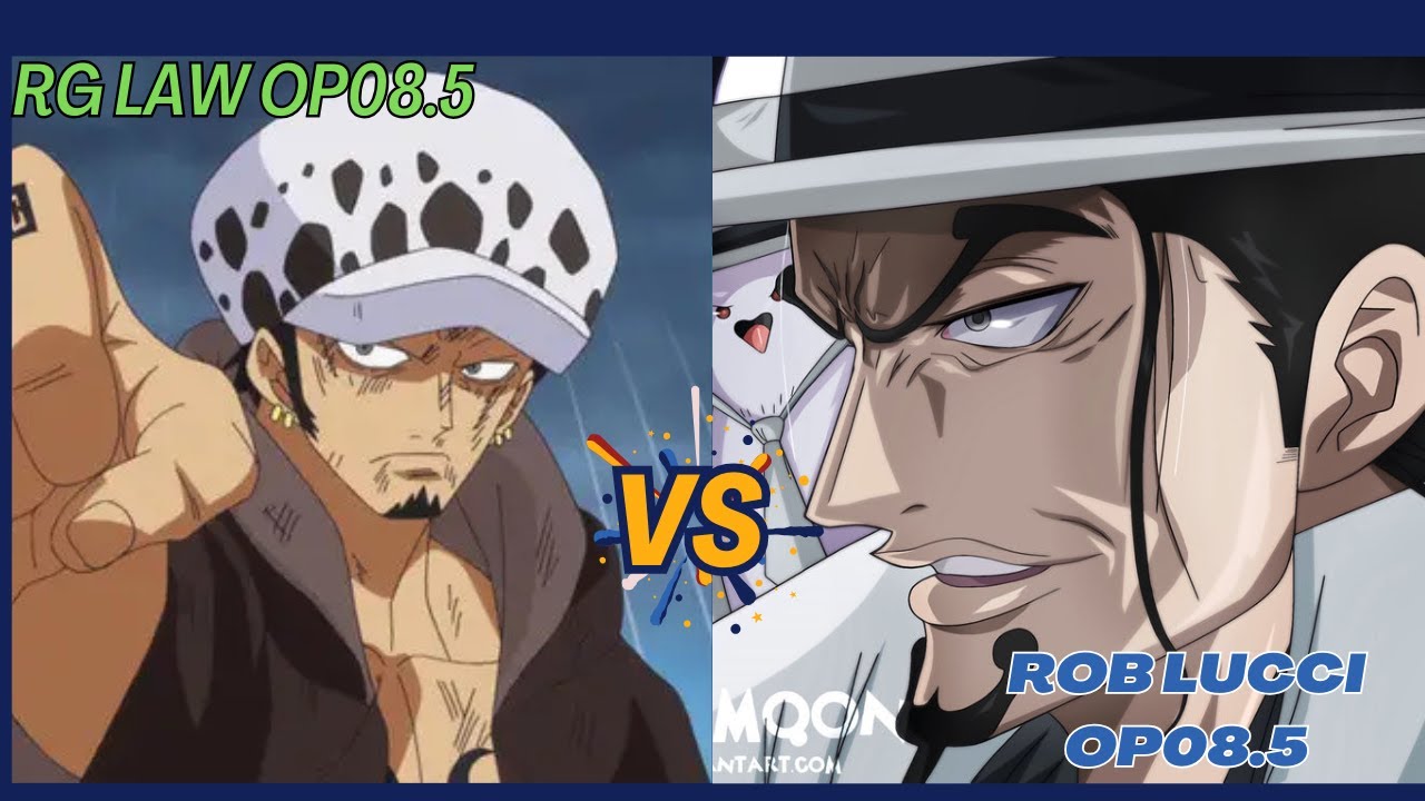 One Piece TCG Challenge | R/G Law vs OP8.5 Rob Lucci Leader | Battling Black Decks