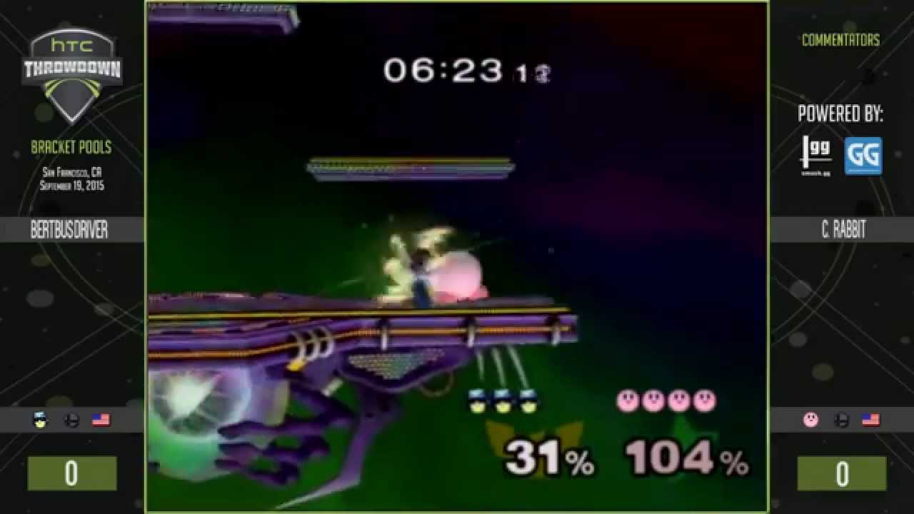 HTC Throwdown - Bracket Pools: BertBusDriver (Falcon) vs C Rabbit (Kirby)