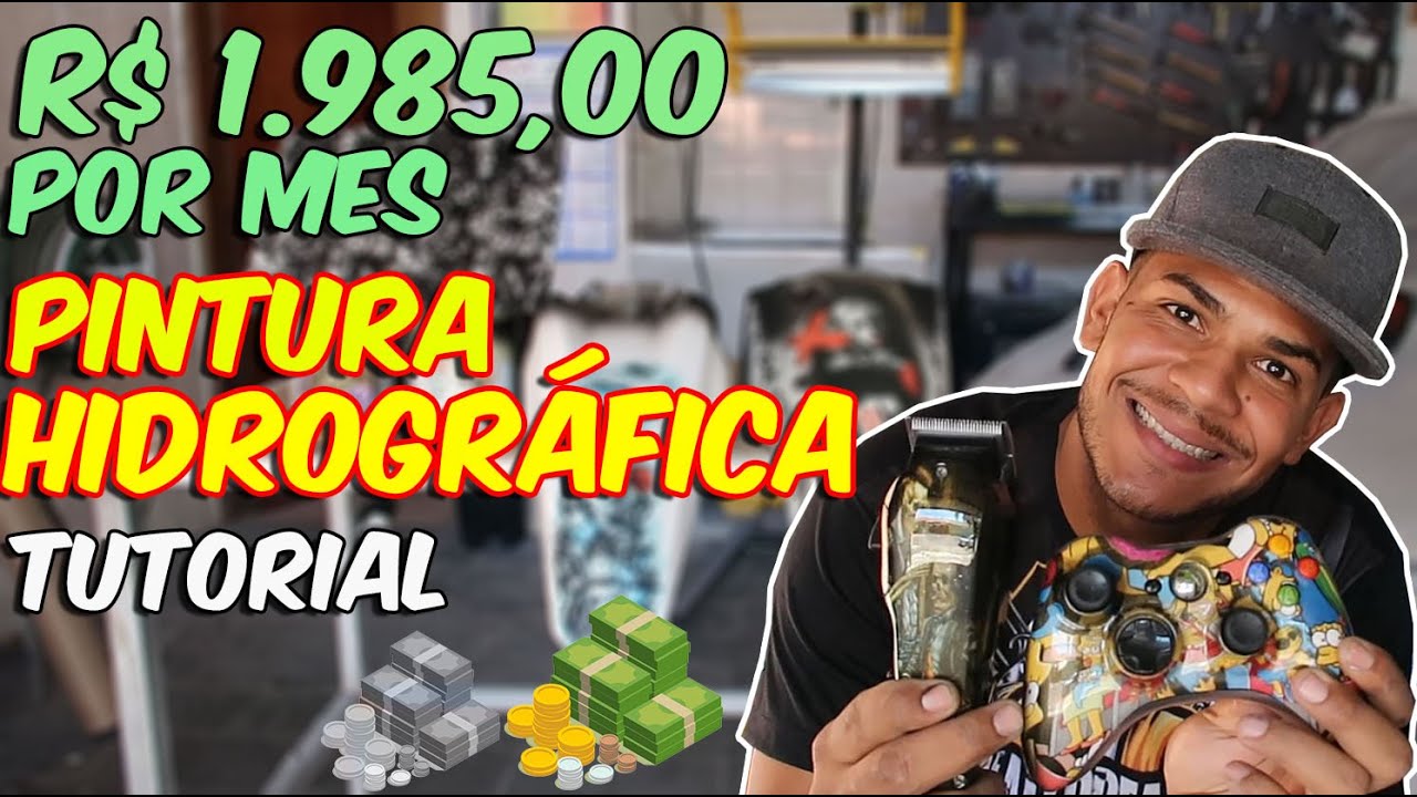 COMO GANHAR DINHEIRO COM PINTURA HIDROGRÁFICA - AULÃO PASSO A PASSO!!!