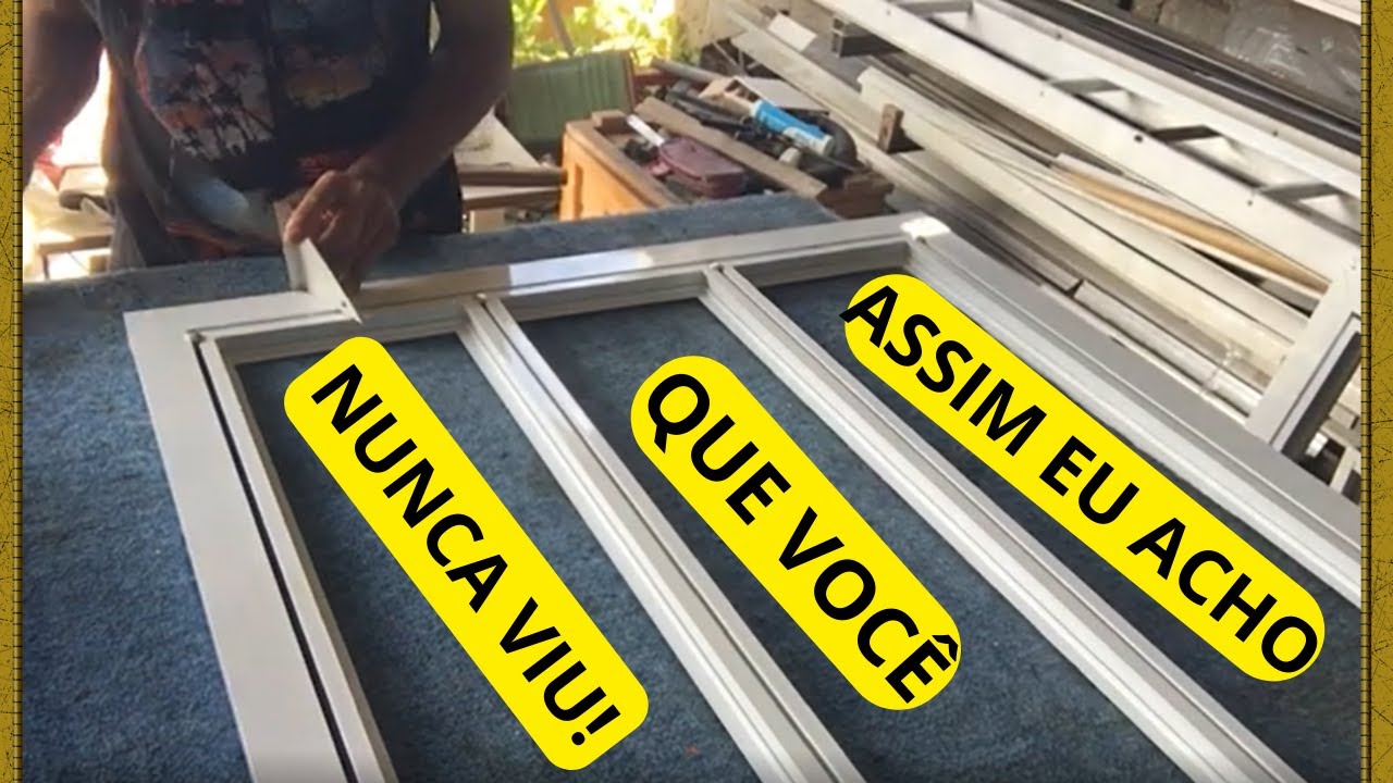 Como eu faço a fixação das folhas da janela basculante
