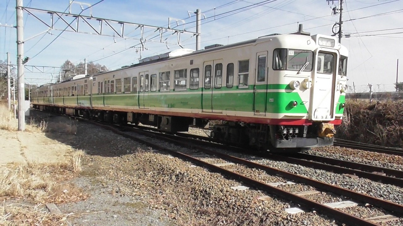 2026年2月5日　しなの鉄道 115系 電車 S7編成 初代長野色　長野→軽井沢　信濃追分駅