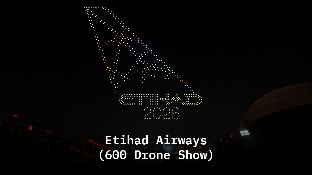 Etihad Airways Drone Show at Saadiyat Nights Abu Dhabi | Full Event Recap | Skyvertise