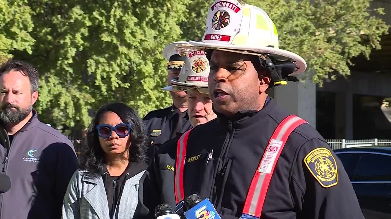 Officials share update after large fire shuts down Daniel Carter Beard Bridge