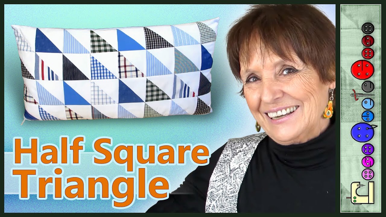 Half Square Triangle [Tutorial] (Patchwork)