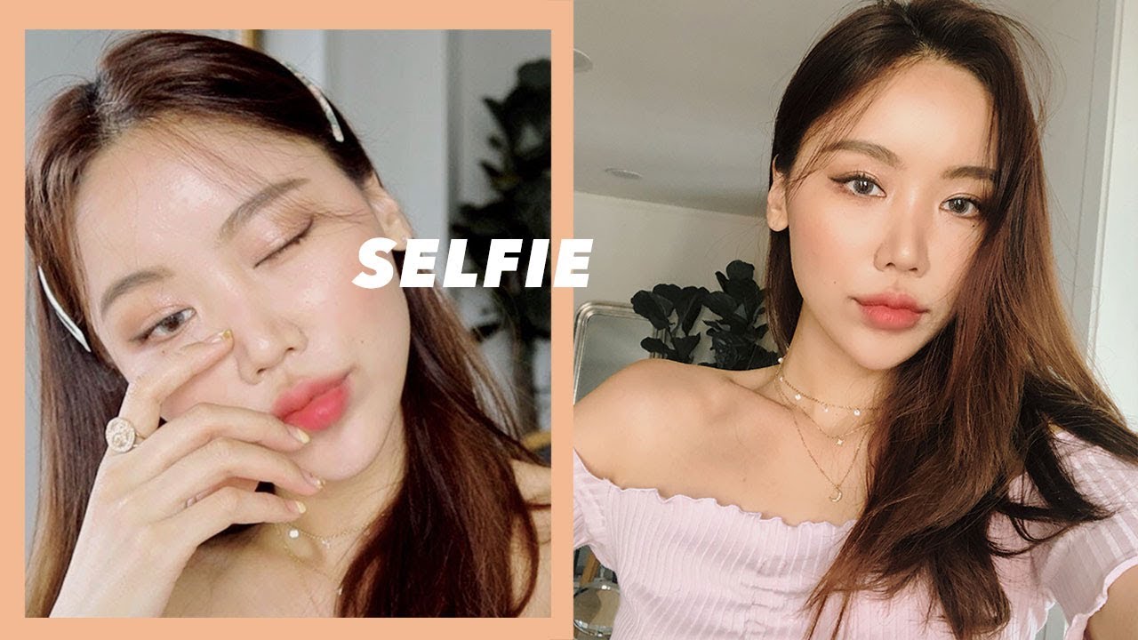 GOLDEN HOUR SELFIE MAKEUP 셀카보정 & 어플✨ HOW I EDIT SELFIES | kinda cool