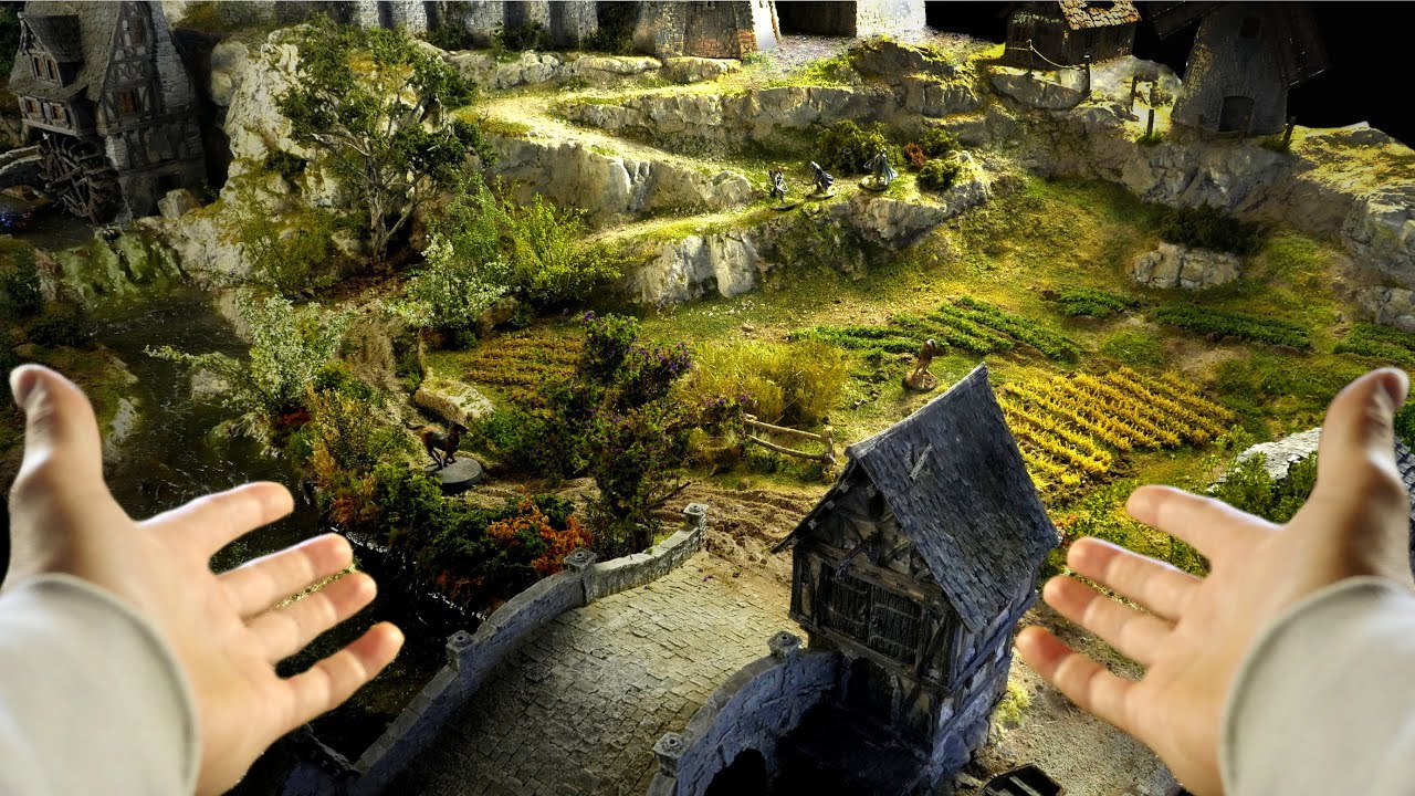 I Made THIS!!! | Realistic Medieval Countryside for Tabletop Gaming!