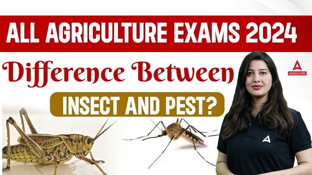 Difference Between Insect and Pest | For All Agriculture Exams 2024 | By Pratibha Mam