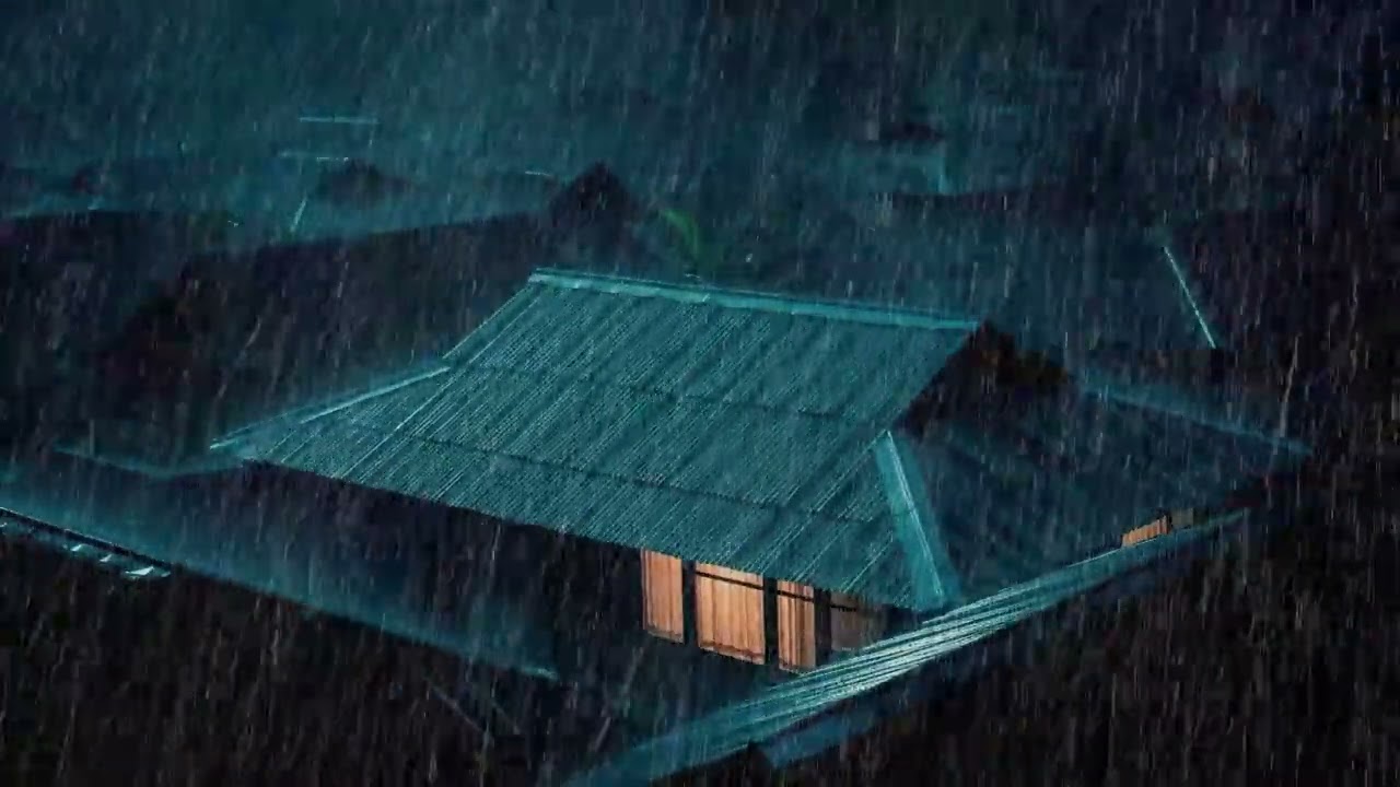 No Ads Rain Sounds for Sleeping – Powerful Tin Roof Rain ASMR for Overthinking Shutdown