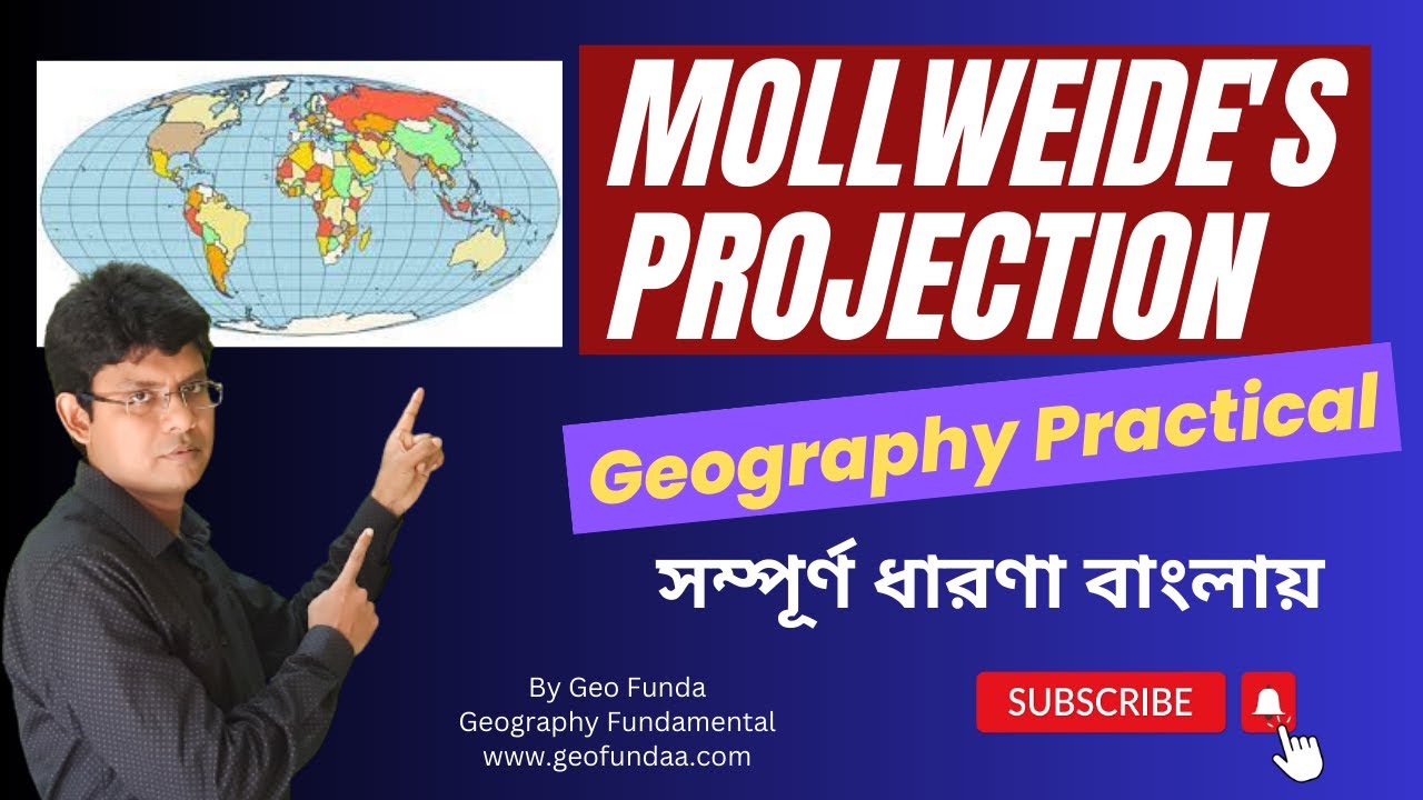 Mollweides Projection || Map Projection || Geography Practical || by Geo Funda