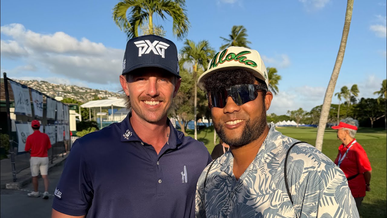 The homie Jake Knapp Sony Open Hawaii day 1 🌈🤙🏾 