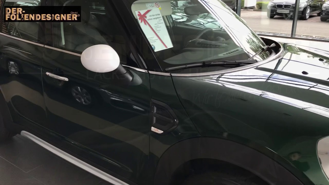MINI Countryman... Dach, Spiegel, Spoiler Wei&szlig; foliert