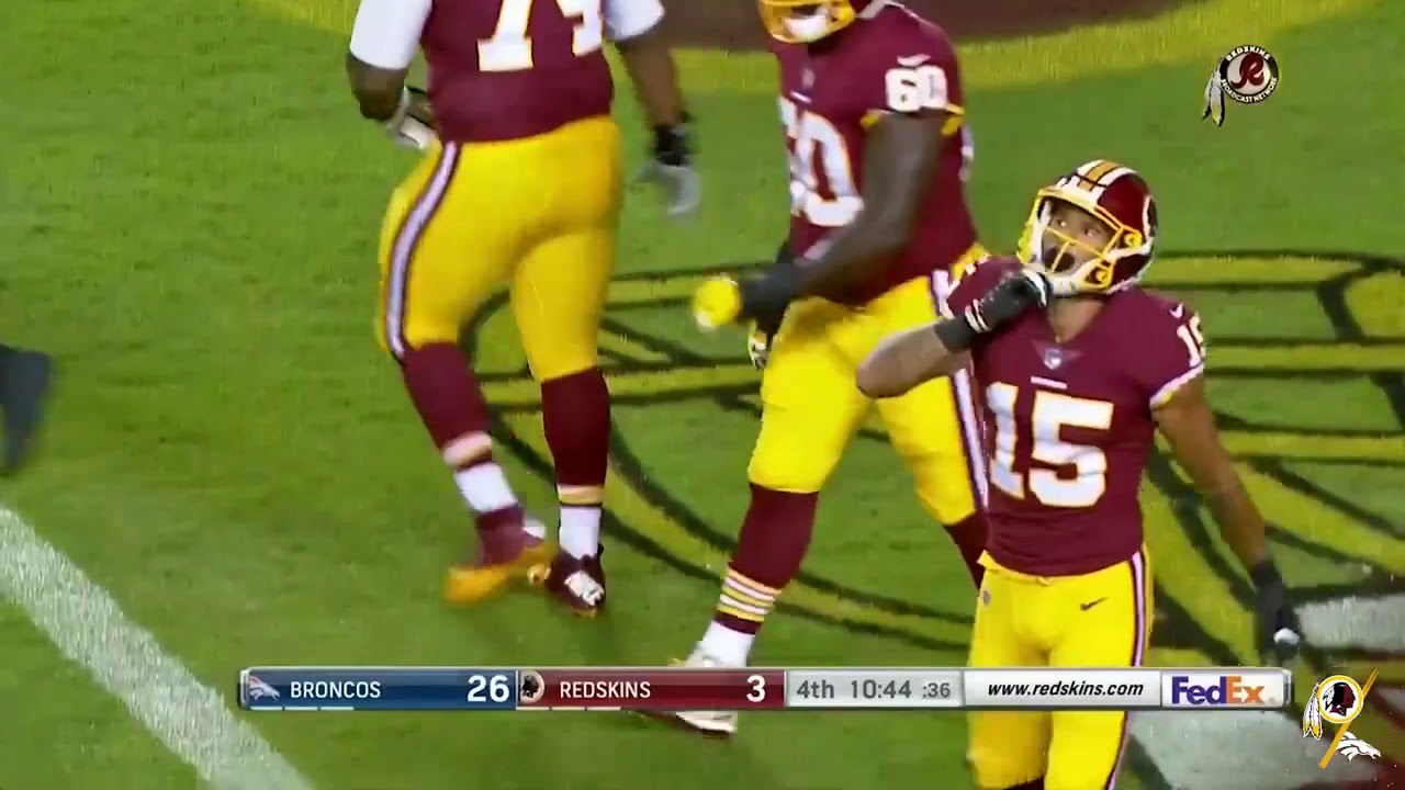 Simmie Cobbs Jr. 18 yard touchdown reception | Preseason Week 3 | DEN @ WAS | 08.24.18