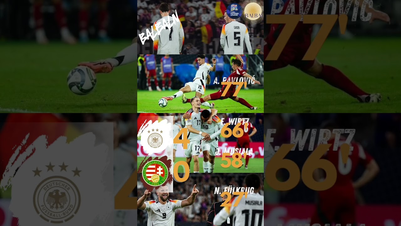 UNL2024 🔥 Jerman 5-0 Hungaria 
