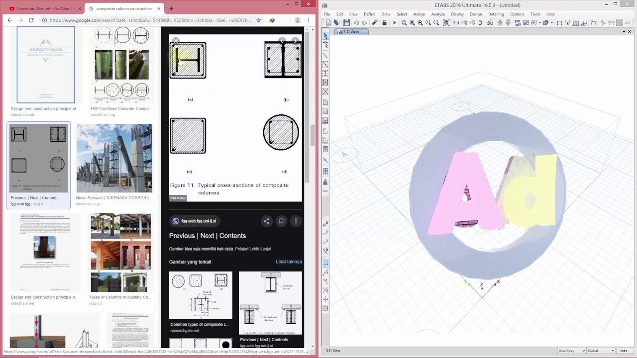 ETABS - Define King Cross & Composite Section (Bahasa Indonesia)