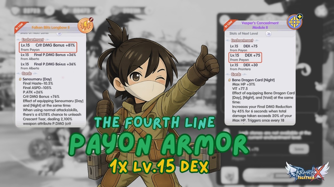 Payon Armor Enchant Journey (4/9) – No More DEX Line on 2-Handed Weapon 🔥 | Ragnarok X Together