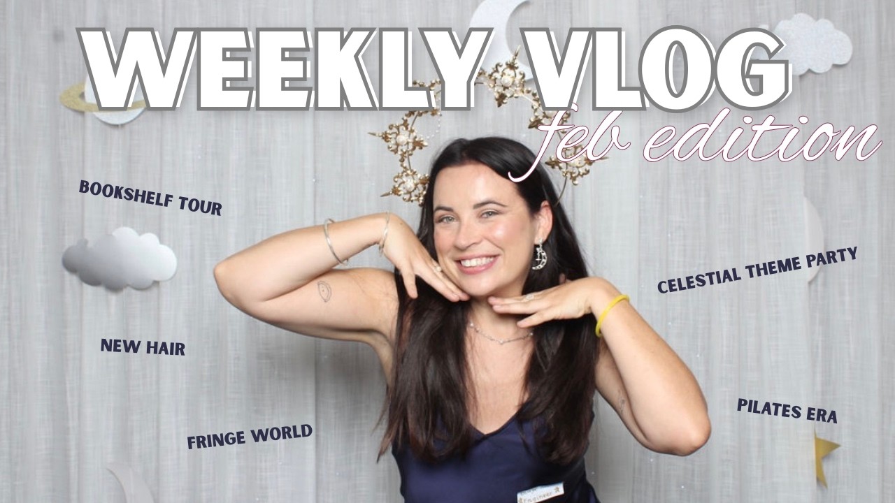 chatty weekly vlog // fringe world, new hair, bookshelf tour and back in my pilates era!