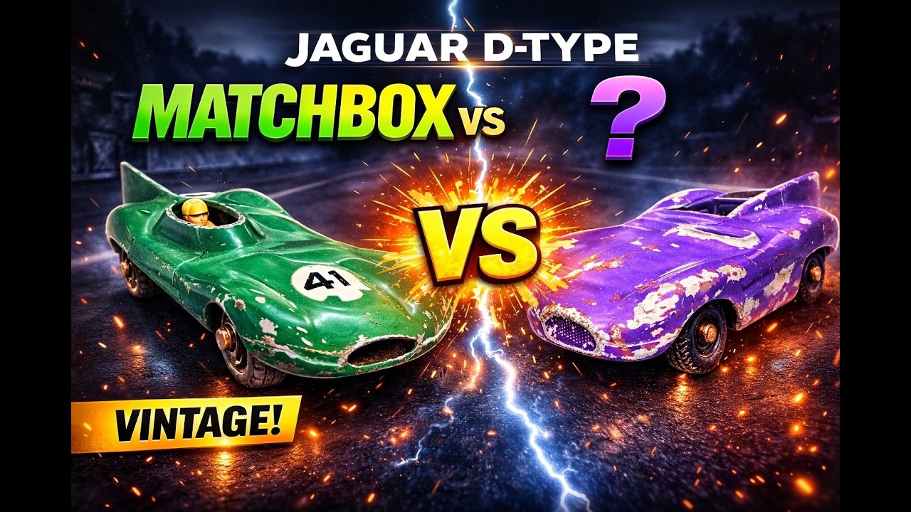 Реставрированные литые модели Jaguar D-Type в черном цвете