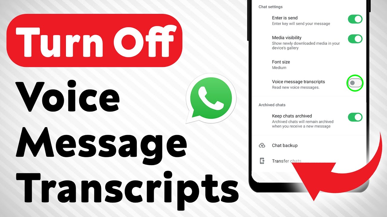How To Turn Off Voice Message Transcripts On WhatsApp (Updated)