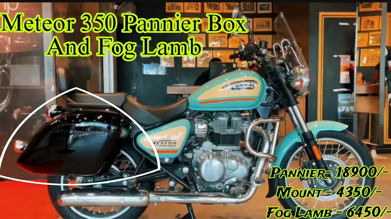 Royal Enfield Meteor 350 New Genuine Pannier Box & Fog Lamp - Full Details! 🔥🏍️