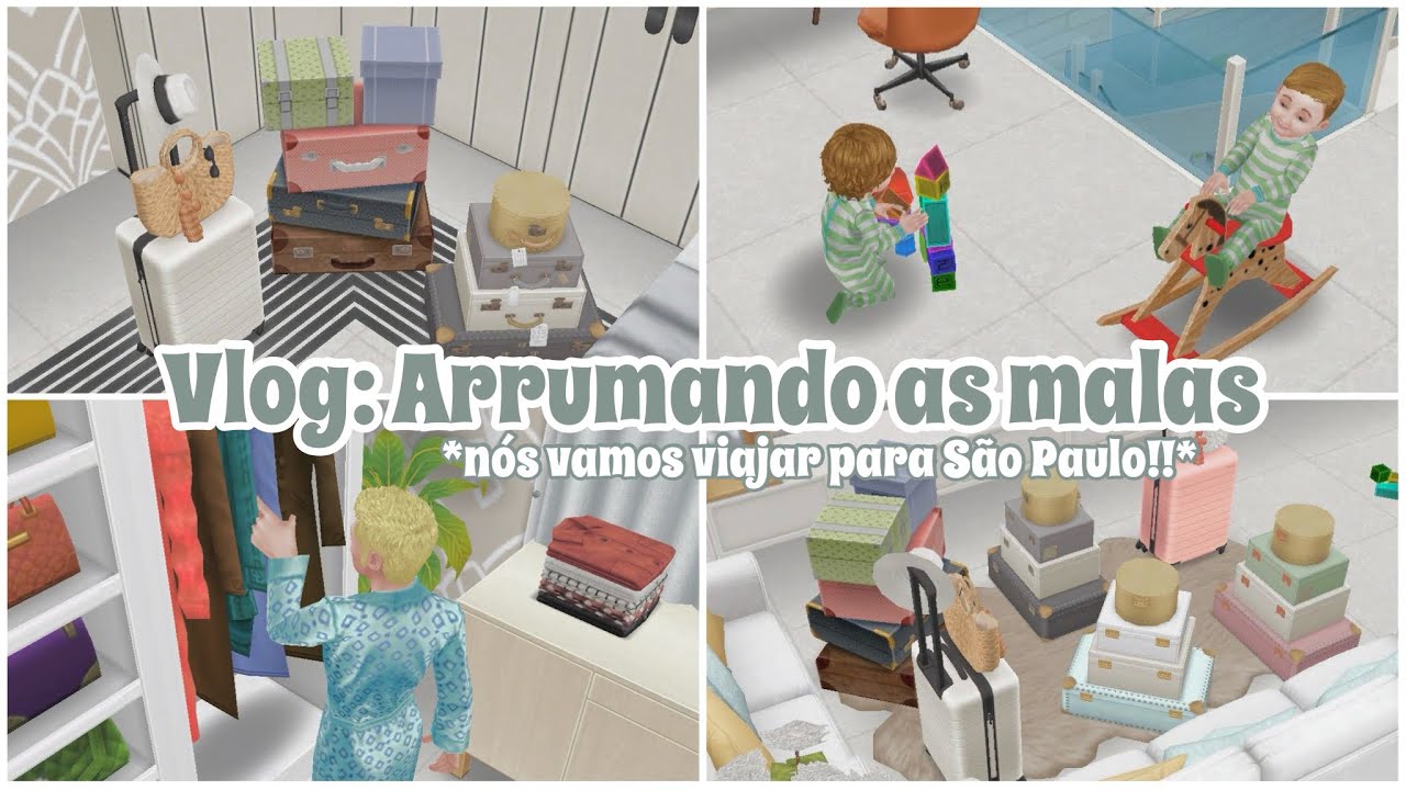 Vamos viajar para São Paulo!! *arrumando as malas*  🧳💕 - THE SIMS FREEPLAY