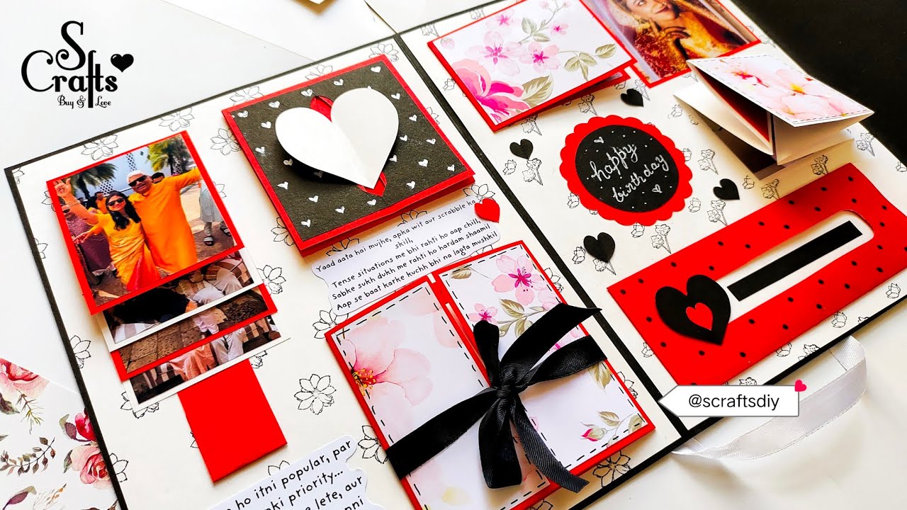 SCRAPBOOK TUTORIAL | Envelope Card | Handmade | gift making ideas | birthday |Anniversary | S Crafts