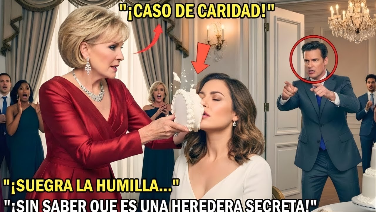 SUEGRA ESTRELLA EL PASTEL EN LA CARA DE SU NUERA... LA REACCIÓN DEL ESPOSO BILLONARIO FUE BRUTAL