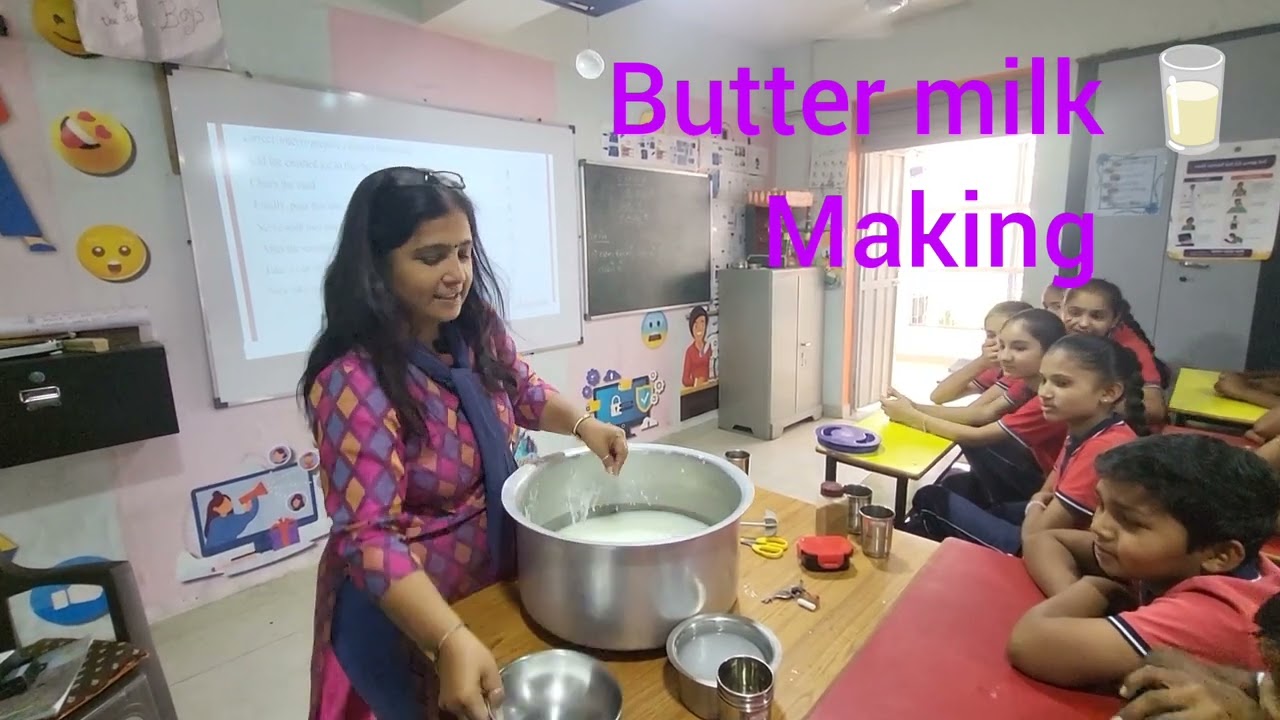 Std8#English#unit5#activity5# butter milk making  