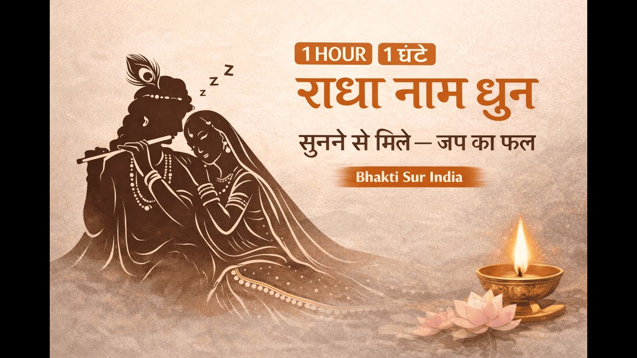 Radha Naam Jap (1 Hour) | राधा राधा | सोते समय सुनें | सुनने से मिले — जप का फल