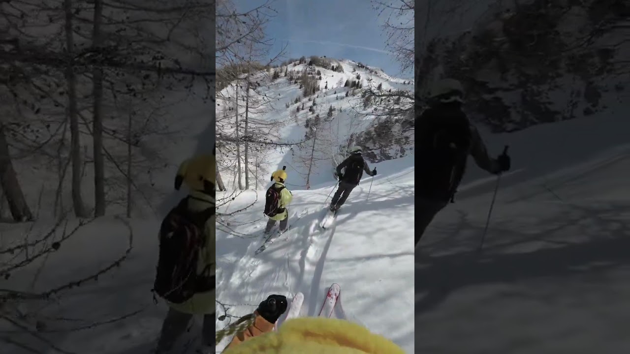 ⛷️hors piste run in Chamonix 