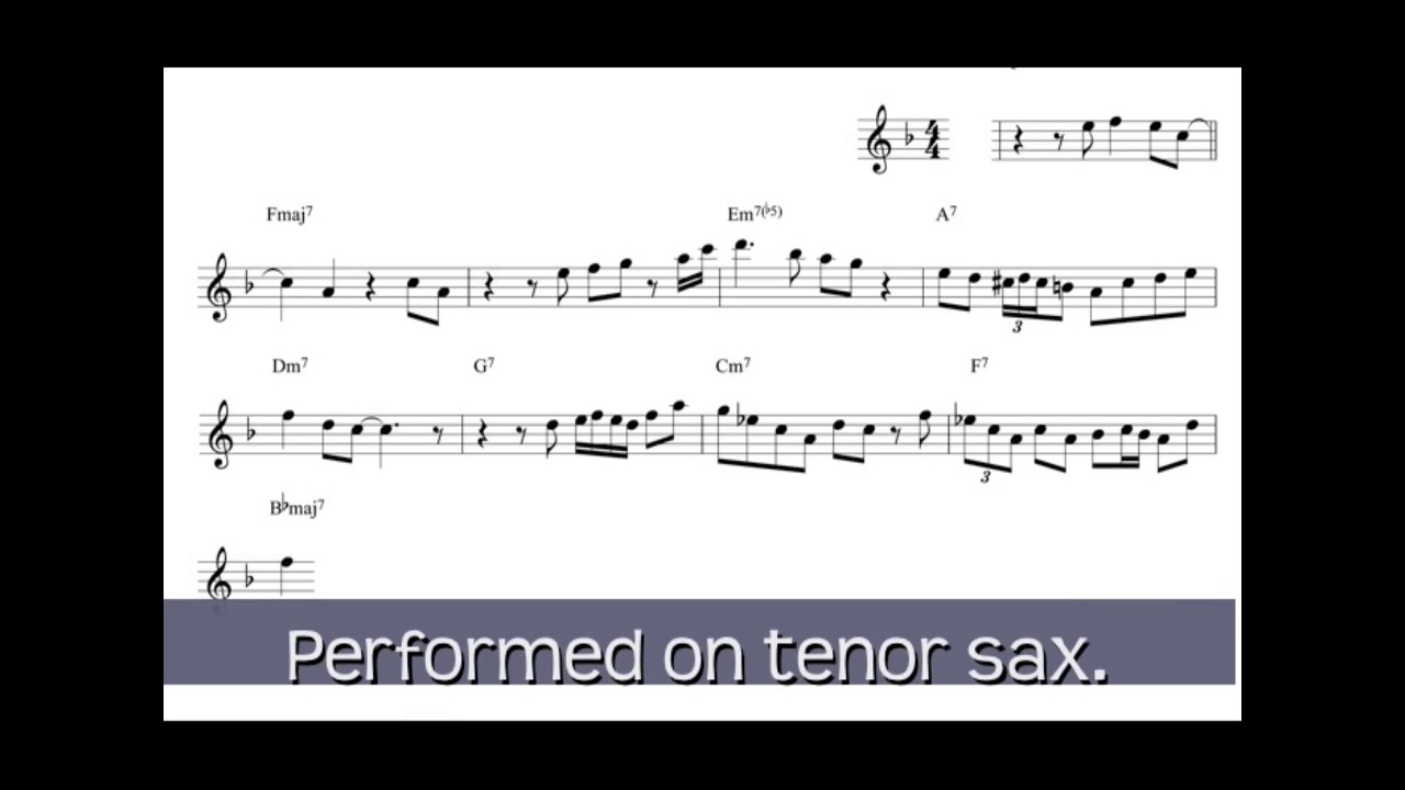 Jazz Sight Reading Challenge #18 - Medium Advanced Swing/Bop Selection - Saxophone Lessons